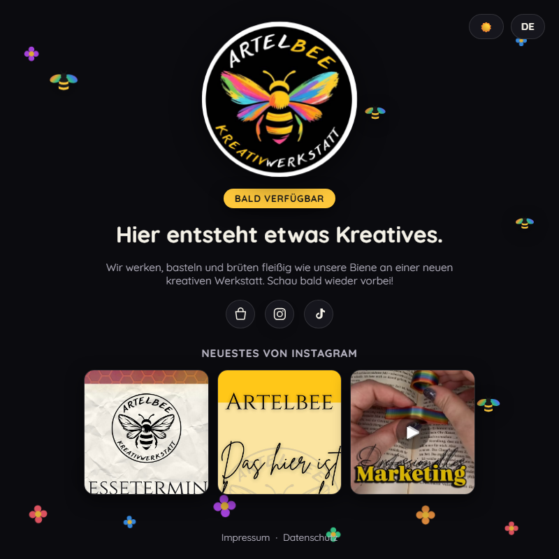 Artelbee ~ Comming Soon Landing